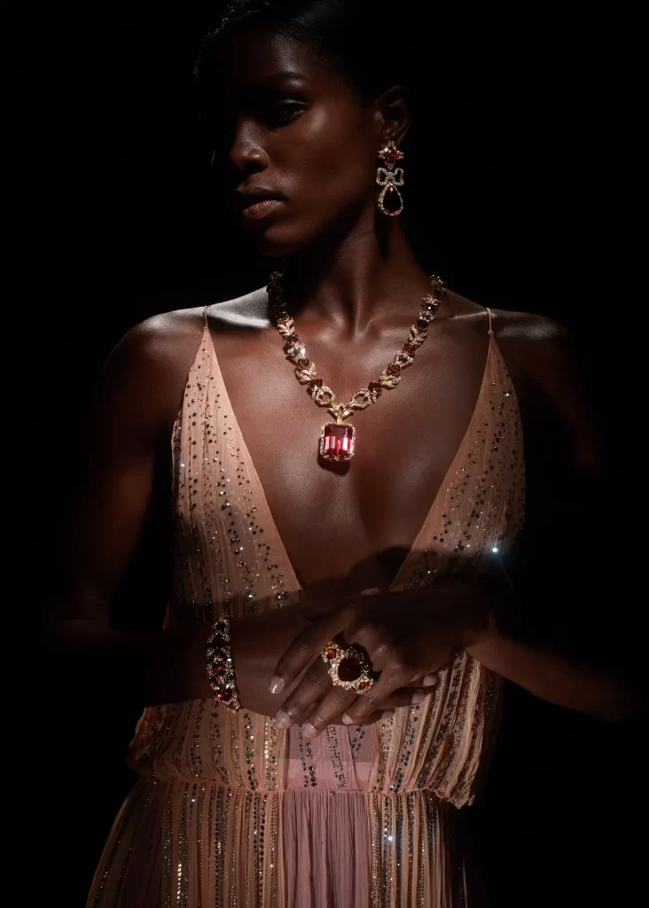 Big Bold gemstones by Gucci Allgoria exemplifies the hottest jewelry trends of 2024